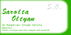 sarolta oltyan business card